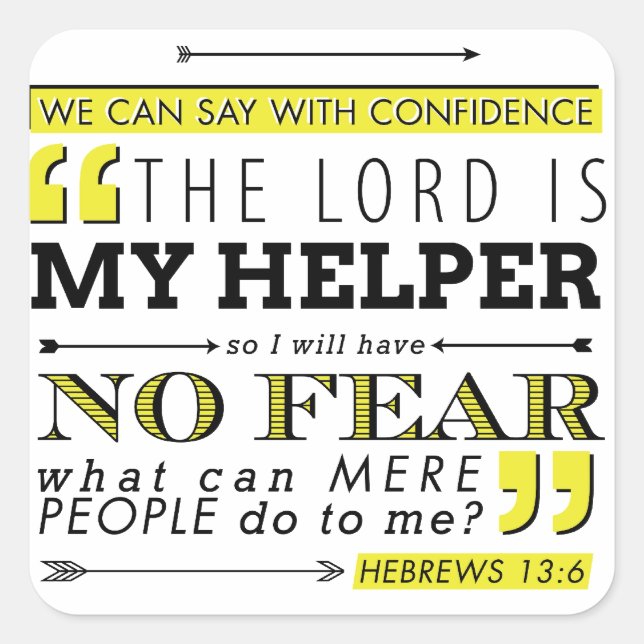 Adesivo Quadrado Sem Medo (Frente)