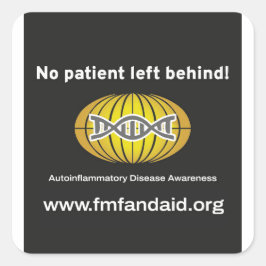 Adesivo Quadrado Sem Paciente Deixado Para Trás