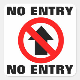 Adesivo Quadrado Sem sinal de entrada