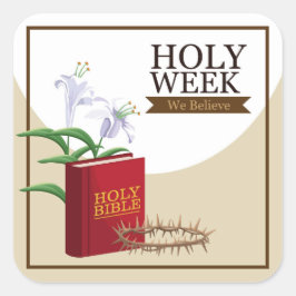 Adesivo Quadrado Semana Santa