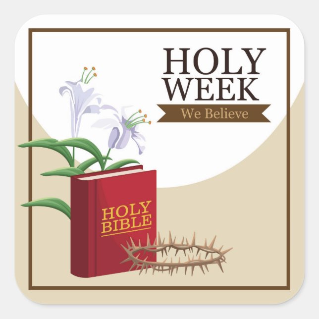 Adesivo Quadrado Semana Santa (Frente)