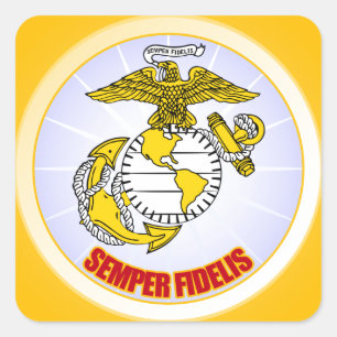 Adesivo Quadrado Semper Fi [EGA]