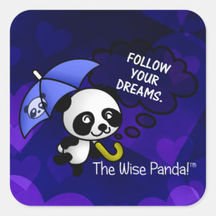 Adesivo Quadrado Sempre siga seus sonhos