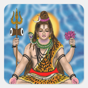 Adesivo Quadrado Senhor Shiva