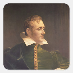 Adesivo Quadrado Senhor Thomas Stamford Raffles