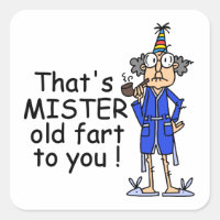 Senhor Velho Fart Aniversário Humor