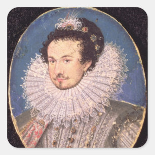 Adesivo Quadrado Senhor Walter Raleigh