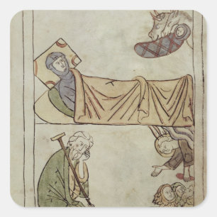 Adesivo Quadrado Senhora 108 fol.168 a natividade, de uma bíblia