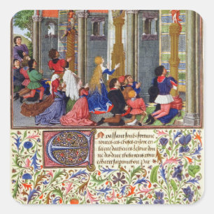 Adesivo Quadrado Senhora 2617 Arcitas que praying a Marte, Palemon