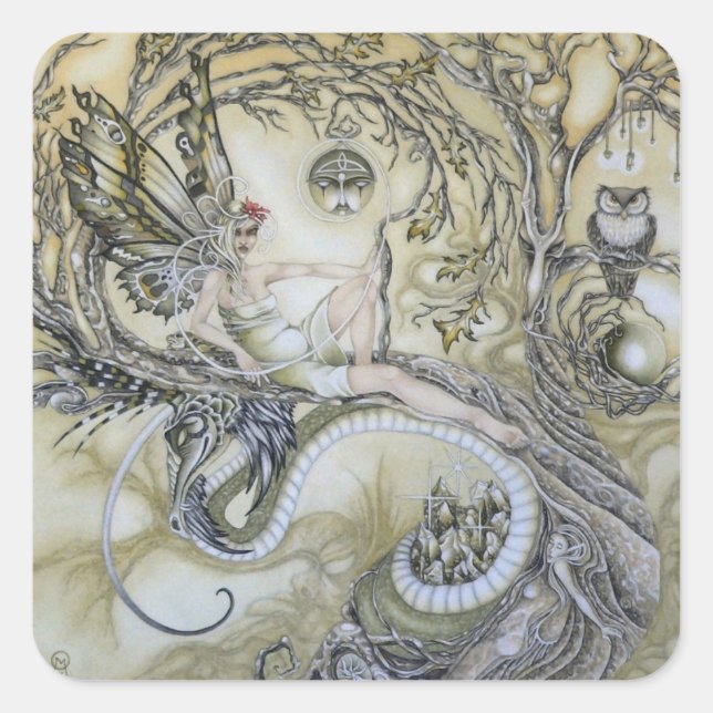 Adesivo Quadrado Senhora da Floresta (Frente)