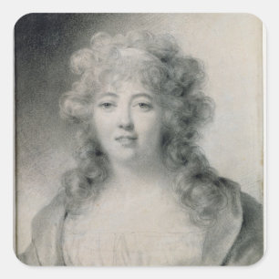 Adesivo Quadrado Senhora de Stael 1810
