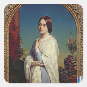Adesivo Quadrado Senhora Edouard Dubufe 1842