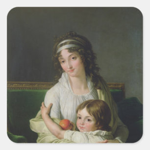 Adesivo Quadrado Senhora Jeanne-Justine Boyer-Fonfrede e ela