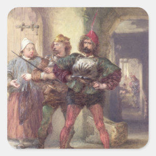 Adesivo Quadrado Senhora Rápida, Nym e Bardolph