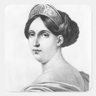 Adesivo Quadrado Senhorita George, 1825