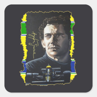 Adesivo Quadrado Senna Painting
