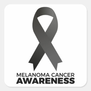 Adesivo Quadrado Sensibilização do Cancer Melanoma