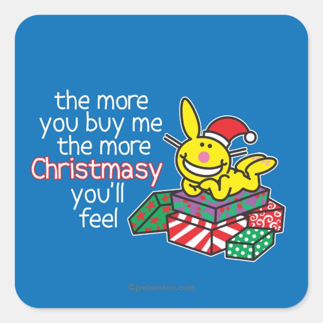 Adesivo Quadrado Sentiel Christmasy (Frente)