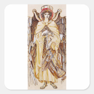 Adesivo Quadrado Serafim Anjo cerca o Trono Divino