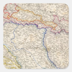 Adesivo Quadrado Serbia, Bósnia