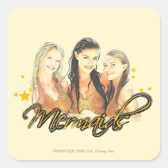 Adesivo Quadrado Sereia (Frente)