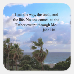 ADESIVO QUADRADO SERENE JOHN 14:6 FOTO DESIGN