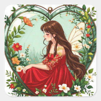 Adesivo Quadrado Série Bullet Journing7 - Terrarium Girl 7