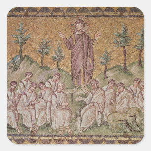 Adesivo Quadrado Sermão na montagem