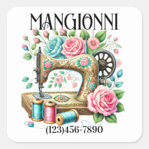 Adesivo Quadrado Serragem