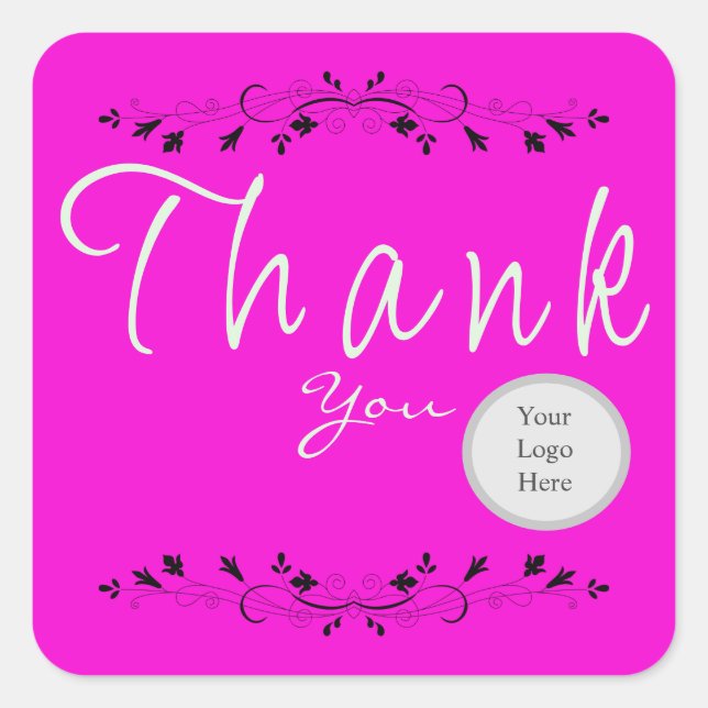 Adesivo Quadrado Serviço de atendimento ao cliente (Frente)