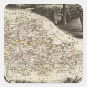 Adesivo Quadrado Serviço de Moselle