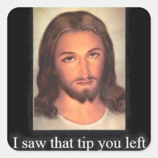 Adesivo Quadrado Servidores/Barman Coloque isso em todos os lugares