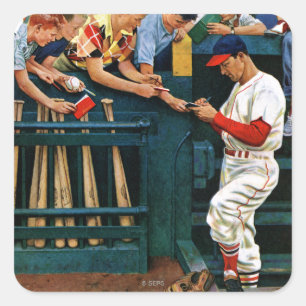 Adesivo Quadrado Sessão Autografada