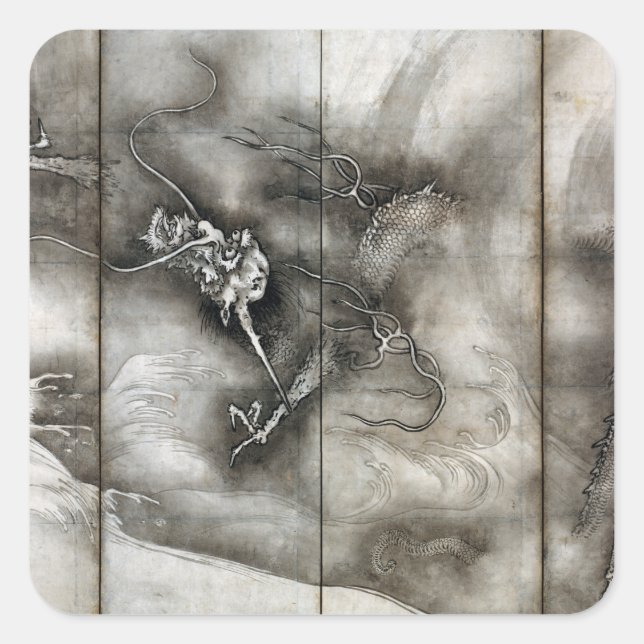 Adesivo Quadrado Sesson Shūkei Dragon (Frente)