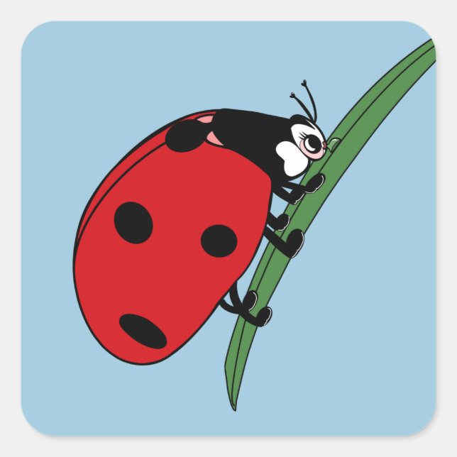 Adesivo Quadrado Sesty Ladybug (Frente)
