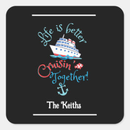 Adesivo Quadrado Set Sail Cruise