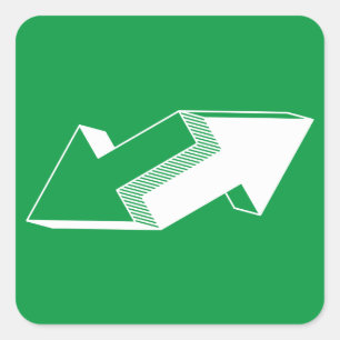 Adesivo Quadrado setas confusas - ilusão óptica