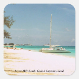 Adesivo Quadrado Sete Mile Beach Stickers