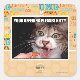 Adesivo Quadrado Seu Gatinho de ofertas