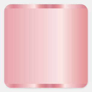 Adesivo Quadrado Seu logotipo de texto personalizado Rosa de código
