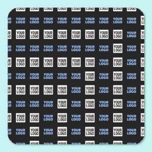 Adesivo Quadrado Seu logotipo ou imagem carregada   Padrão Geométri