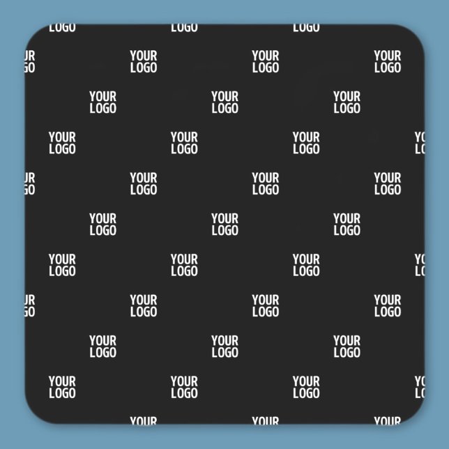 Adesivo Quadrado Seu logotipo ou qualquer imagem | Bandas Diagonais (Criador carregado)