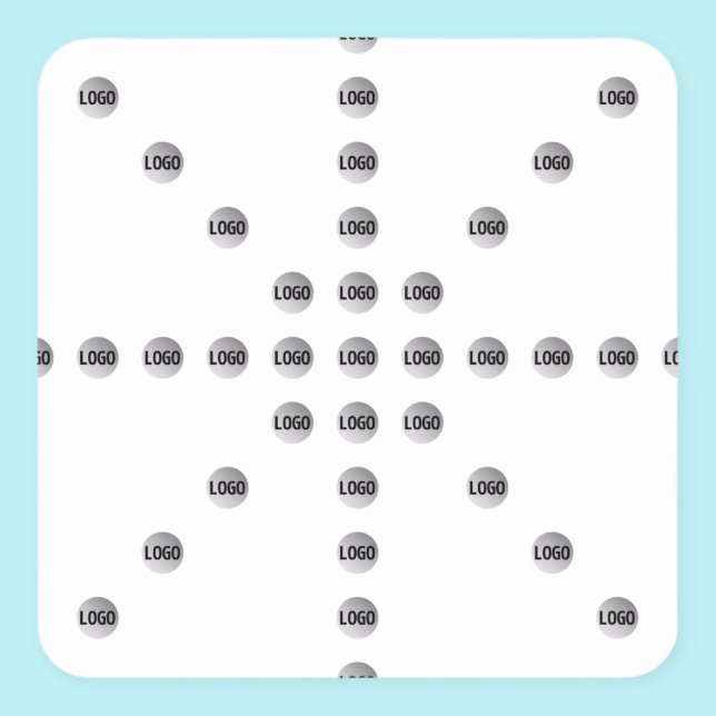 Adesivo Quadrado Seu logotipo ou qualquer imagem carregada | Padrão (Criador carregado)