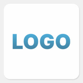 Adesivo Quadrado Seu logotipo personalizado