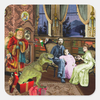 Adesivo Quadrado Seu Primeiro T-Rex