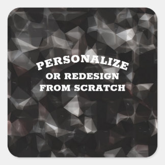 Adesivo Quadrado Seu texto ou Design aqui - Criar um personalizado