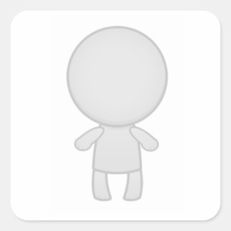 Adesivo Quadrado Seu zumbi em um adesivo!