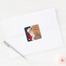 Adesivo Quadrado Seus Papais noeis Feliz Nome de Natal