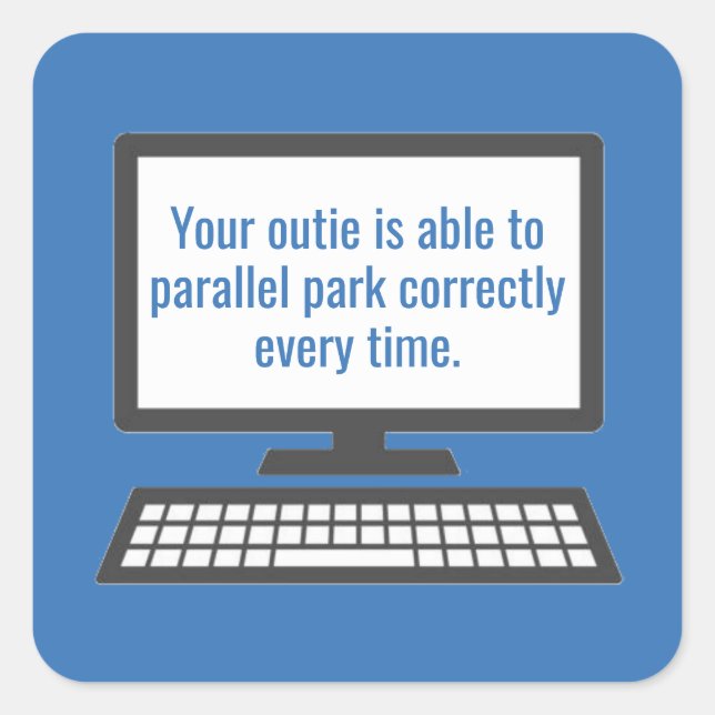 Adesivo Quadrado Severance Outtie (Frente)