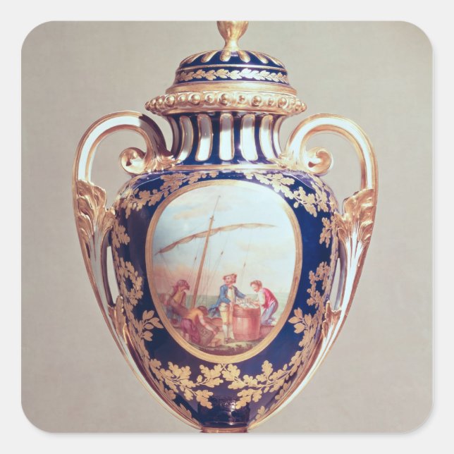 Adesivo Quadrado Sevres vase, médio do século XVIII (Frente)